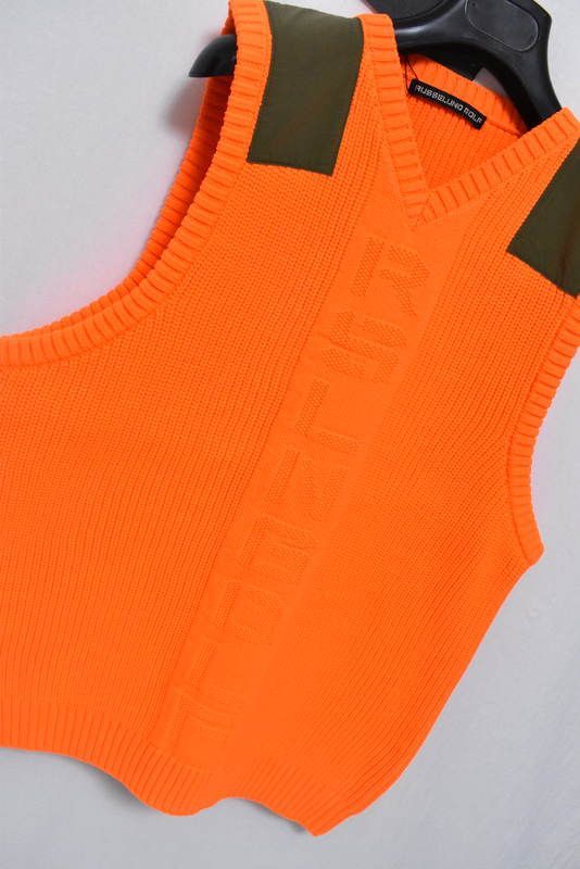 定価2万4200円】新品 ラッセルノ ゴルフ ロゴ刺繍 ニット ベスト