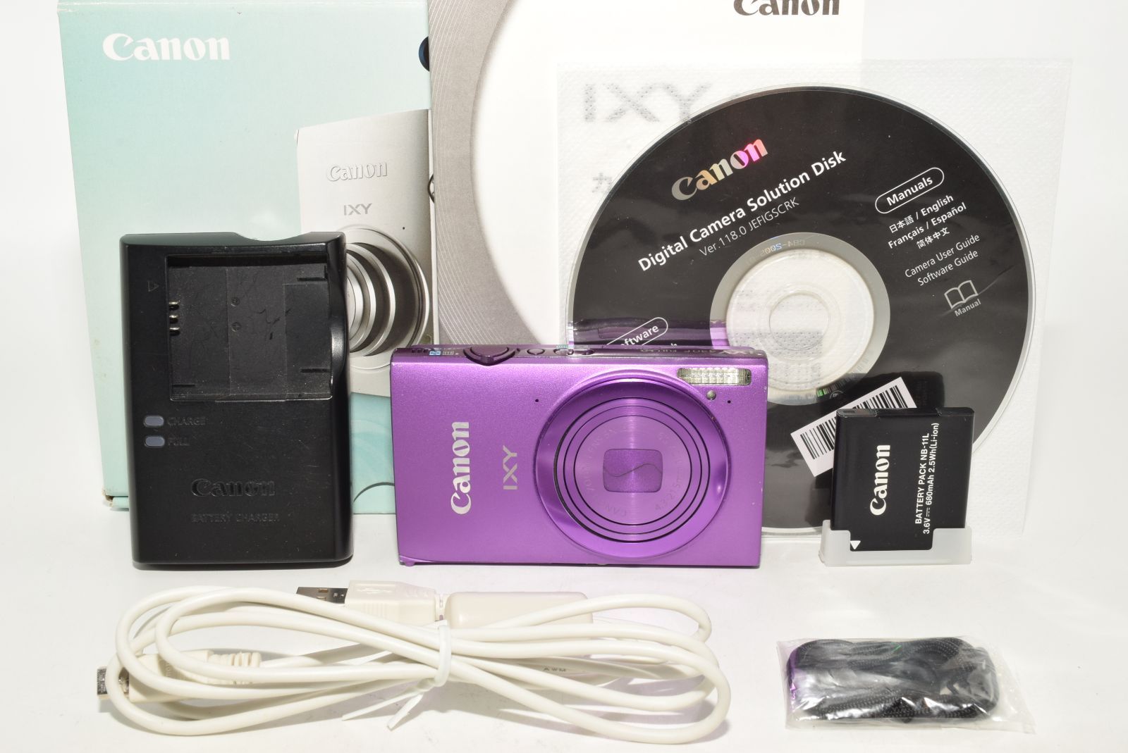 canon IXY 430F パープル Wi-Fi搭載 1610万画素