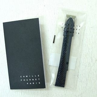 カミーユ　フォルネ　腕時計　バンド　レザー　14/12 ネイビー　フランス製 カミーユ フォルネ 腕時計 バンド ベルト レザー 14 / 12