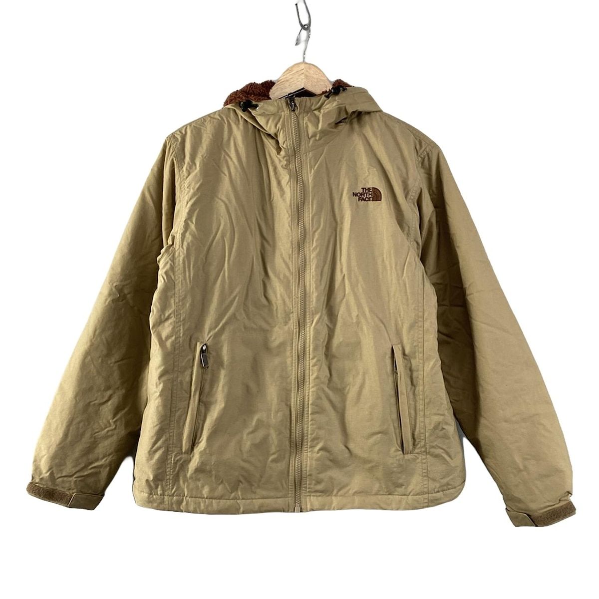 THE NORTH FACE ノースフェイス ブルゾン サイズL レディース コンパクト ノマド ジャケット NPW72330 ベージュ 長袖|2025AW|裏地フリース