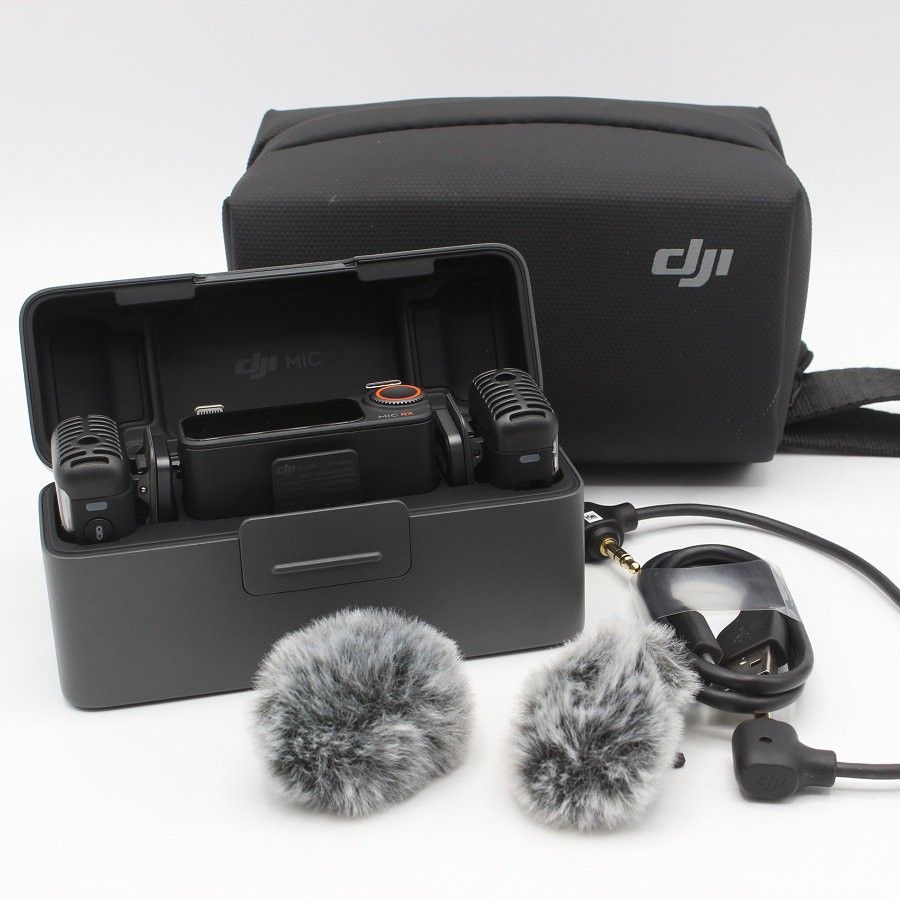 DJI Mic 2 DM1021 ワイヤレスマイク トランスミッター×2 レシーバー 充電ケース 本体