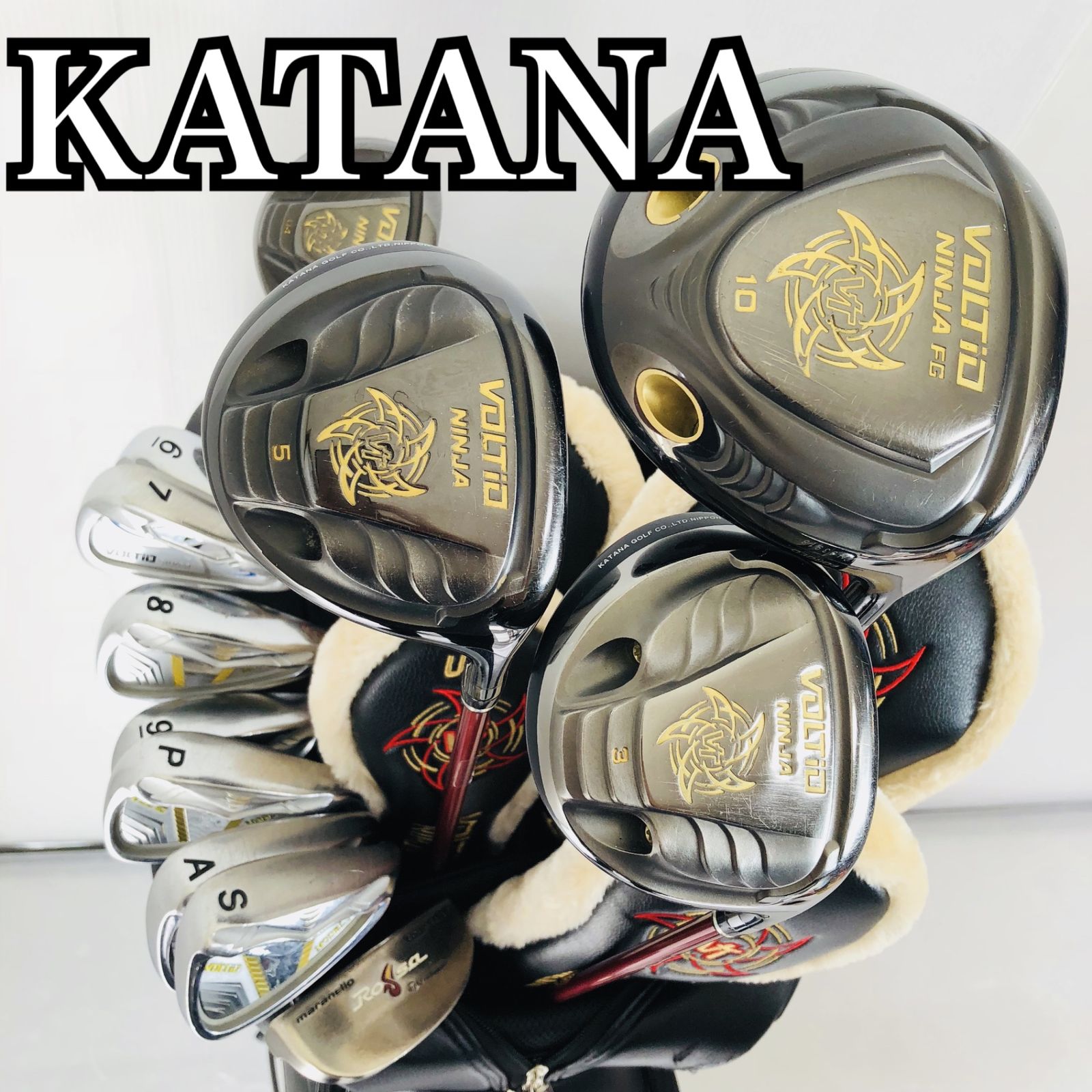 KATANA カタナ VOLTIO ヴォルティオ メンズ ゴルフ クラブ セット 初心者 入門 バッグ付き フルセット 右利き パター付