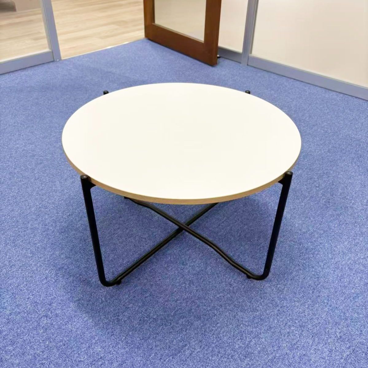 円テーブル 会議 美品 オフィス家具 受注生産品 おしゃれ(代引不可) 美品