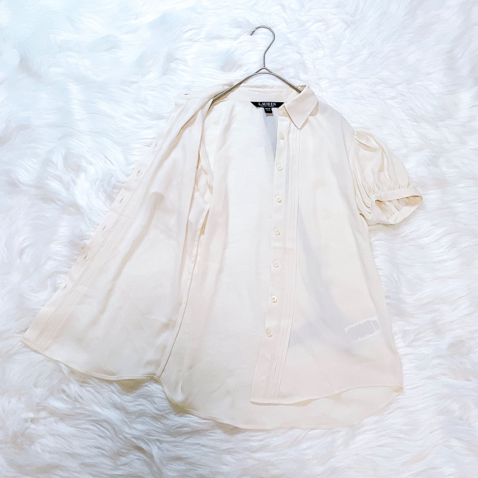 Lauren Ralph Lauren 黒棒リボン　ジョーゼット ブラウス Lauren Ralph Lauren 黒棒リボン ジョーゼット ブラウス - メルカリ