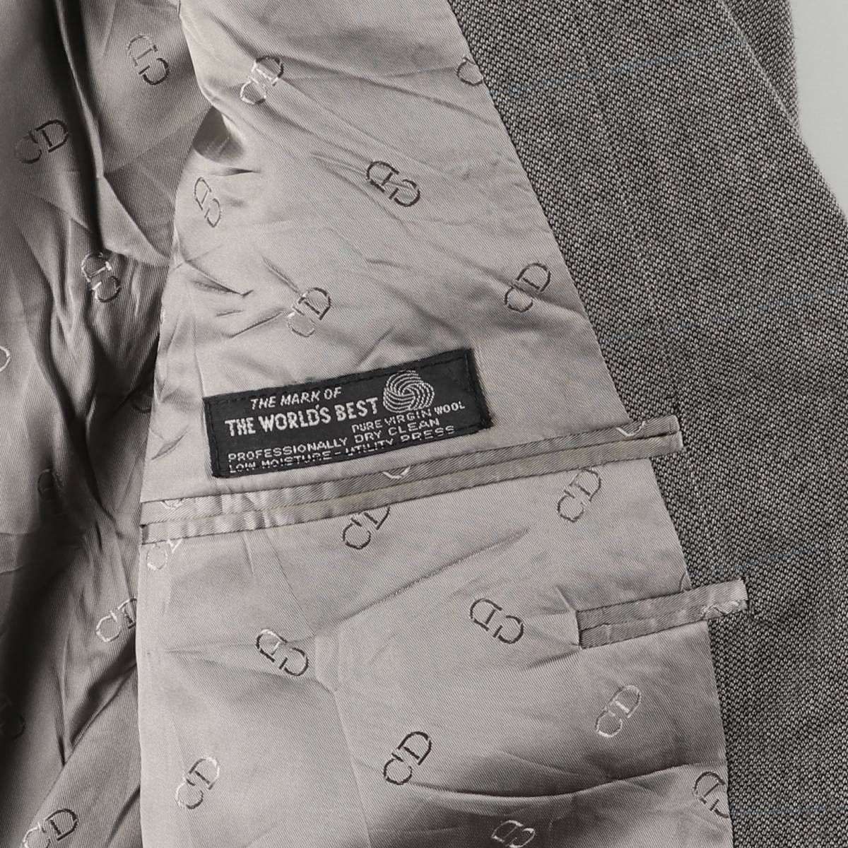 クリスチャンディオール ヴィンテージ ジャケット 9 M ブルーグレー 中古・古着通販】Christian Dior Sports (クリスチャン ディオール