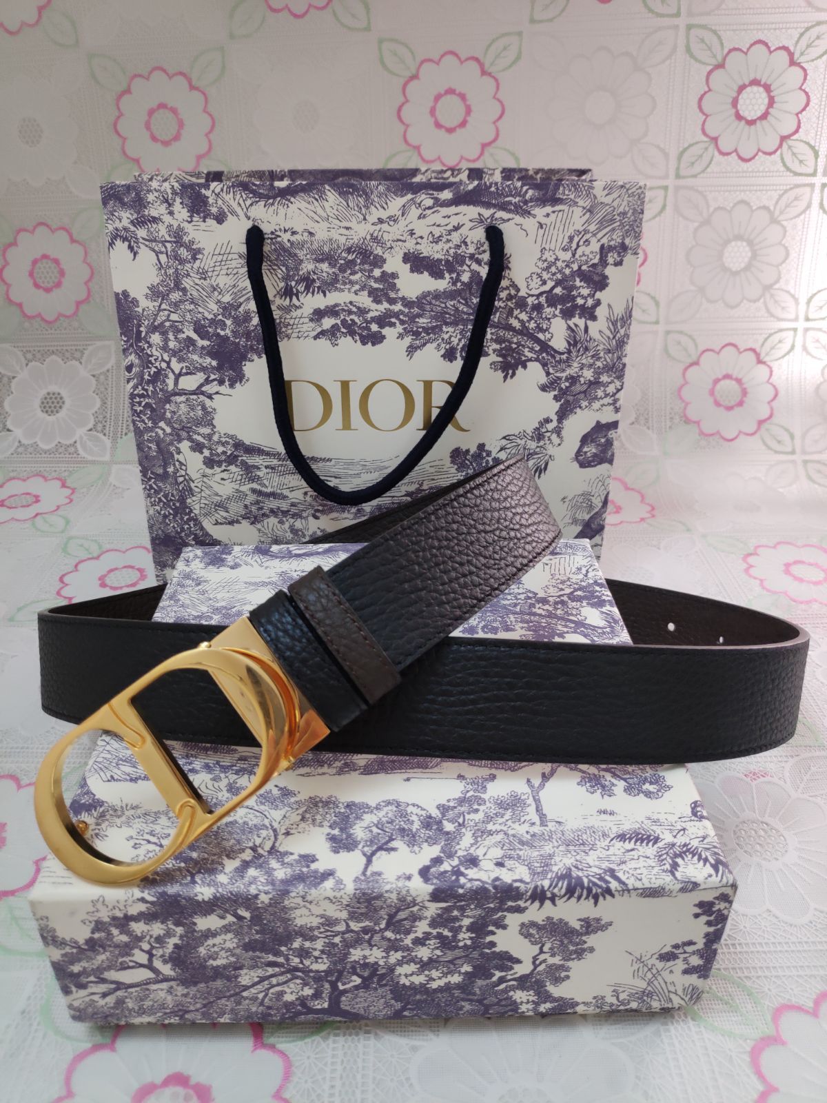 超人気✨Dior/クリスチャンディオール ベルト リバーシブル CD