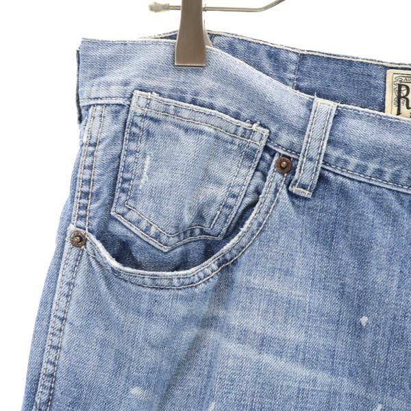 ラルフローレンラグビー ボタンフライ ストレート デニムパンツ W32 RALPH LAUREN RUGBY ジーパン メンズ 【中古】  【230525】-5