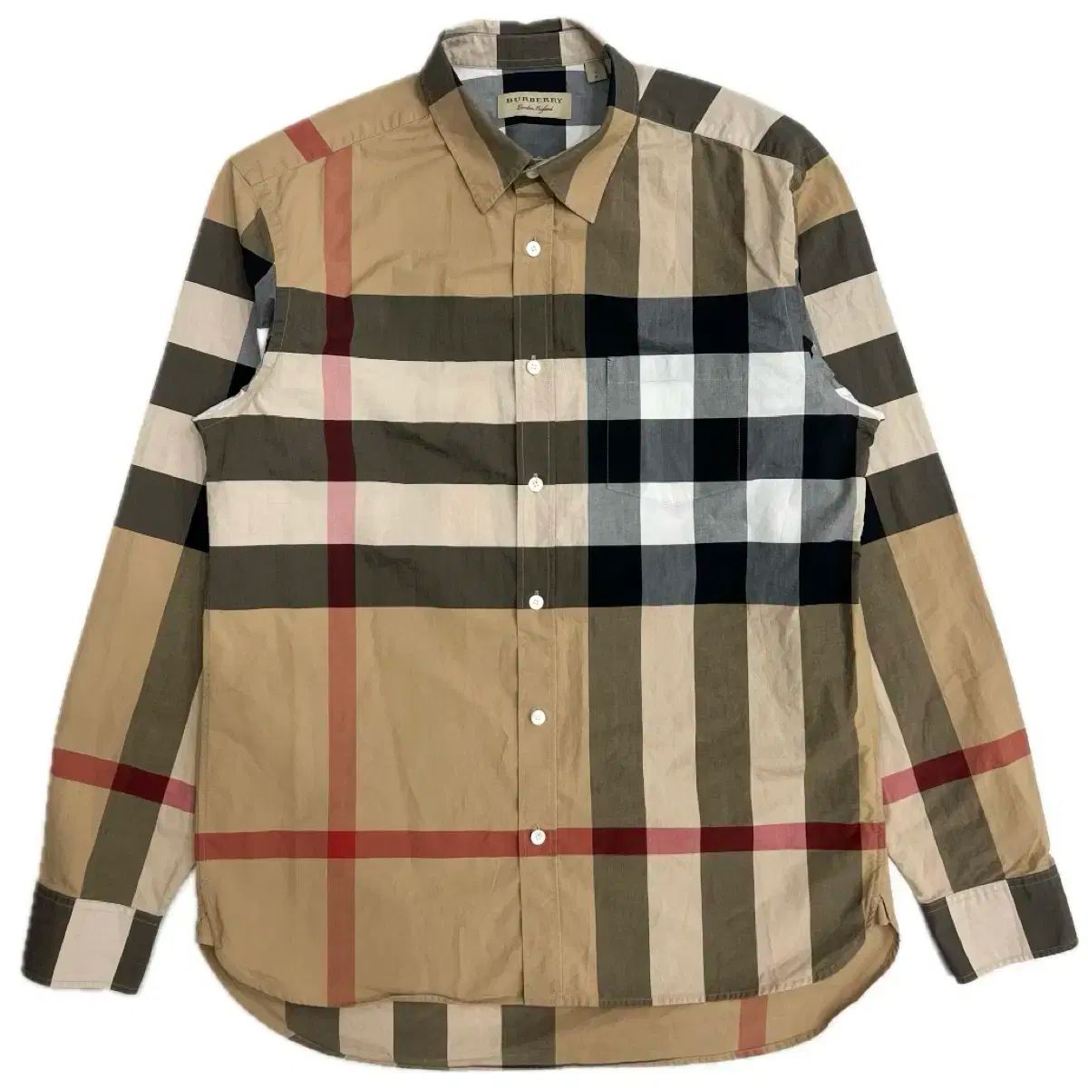 【雷市場（ポンジャン）商品韓国直送】 BURBERRY(バーバリー ) チェック 長袖 シャツ L