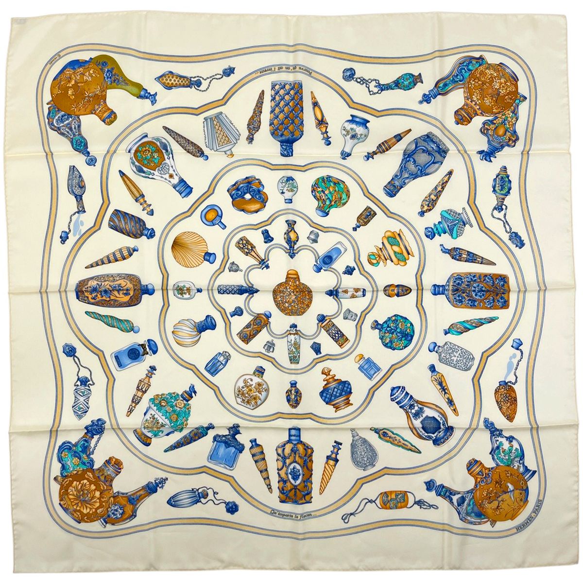 エルメス HERMES カレ 90 Qu importe le flacon 香水瓶 Pourvu qu'on