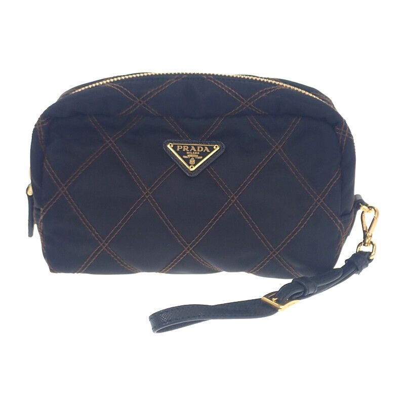 PRADA プラダポーチキルティングナイロン プラダ PRADA スモールナイロンポーチ 1NE005 コスメポーチ