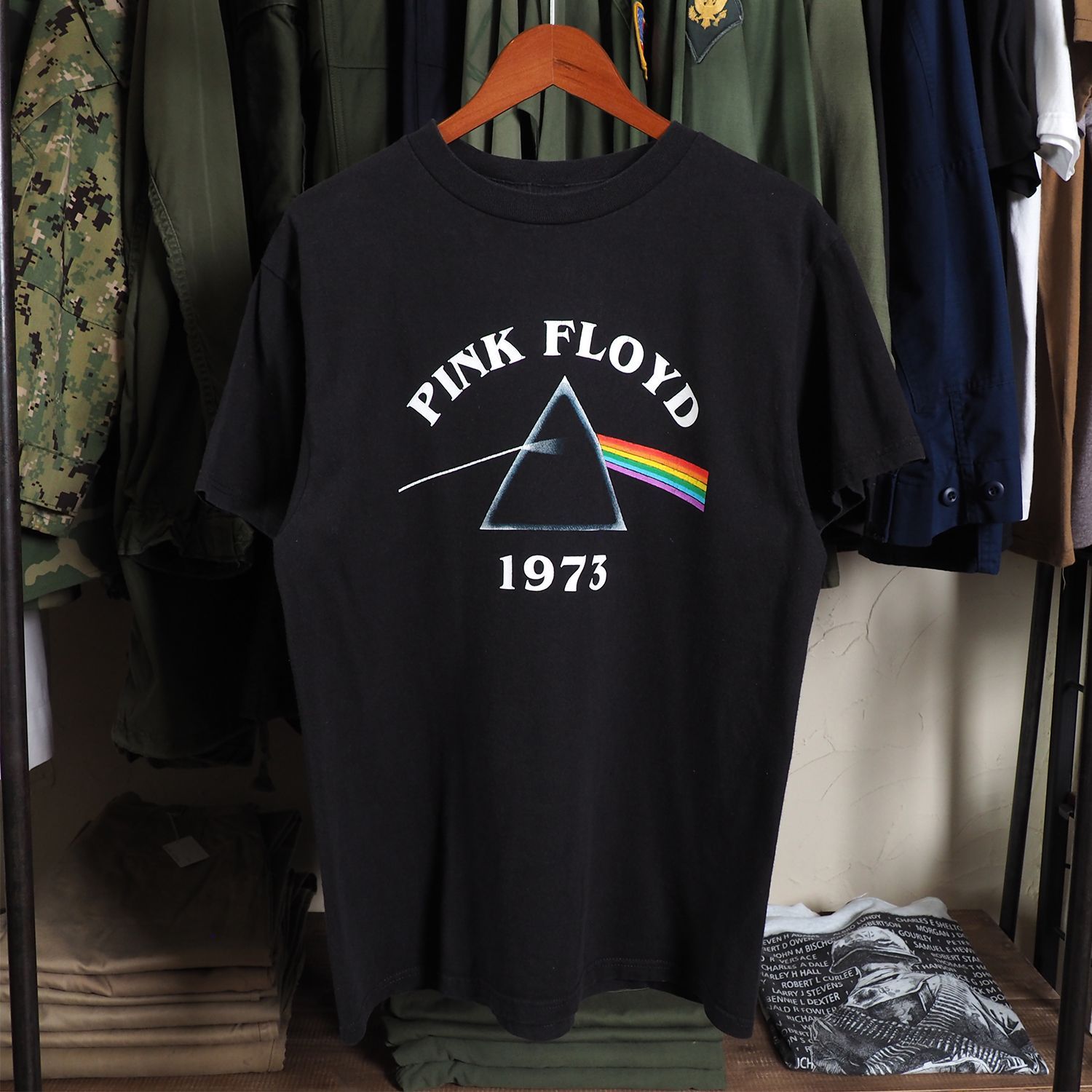 ヴィンテージ 80S 【塩水水槽】 PINK FLOYD US TOUR T-SHIRT ピンク 