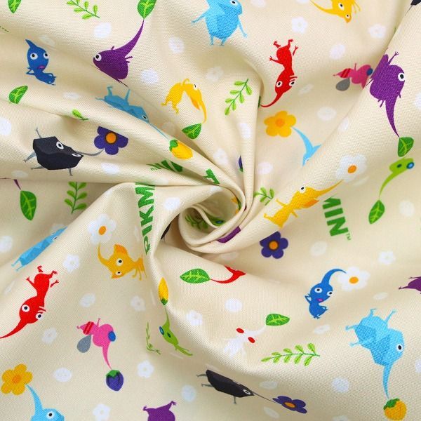 ピクミン PIKMIN ニンテンドー ゲーム オックス 綿100% 生地 布 約110cm×50cm G-3046 入園入学 とらやfabric