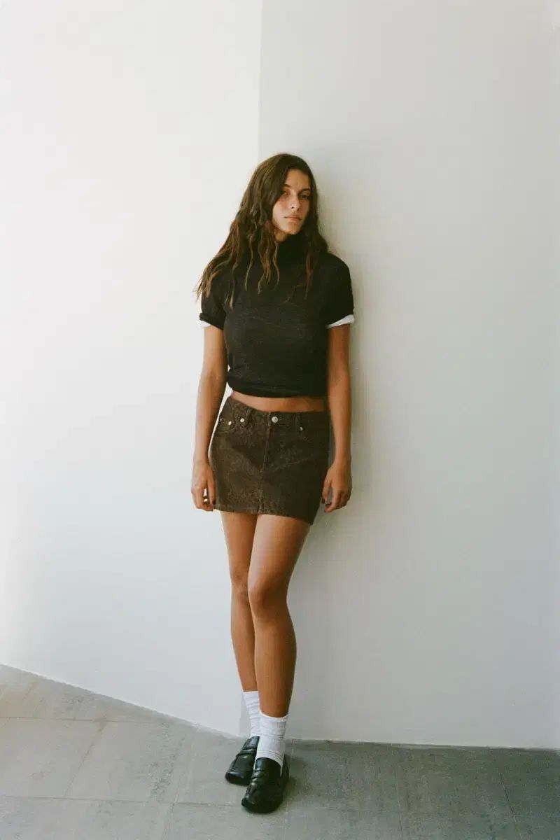 ZARA ザラ レオパード ミニスカート