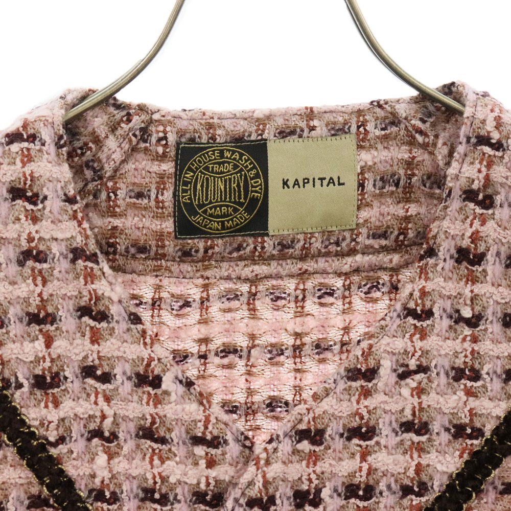 Kapital キャピタル　ファンシー　ツイード　ベースボールシャツ KAPITAL - 新品未使用 確実正規品 KAPITAL ツイードベースボール