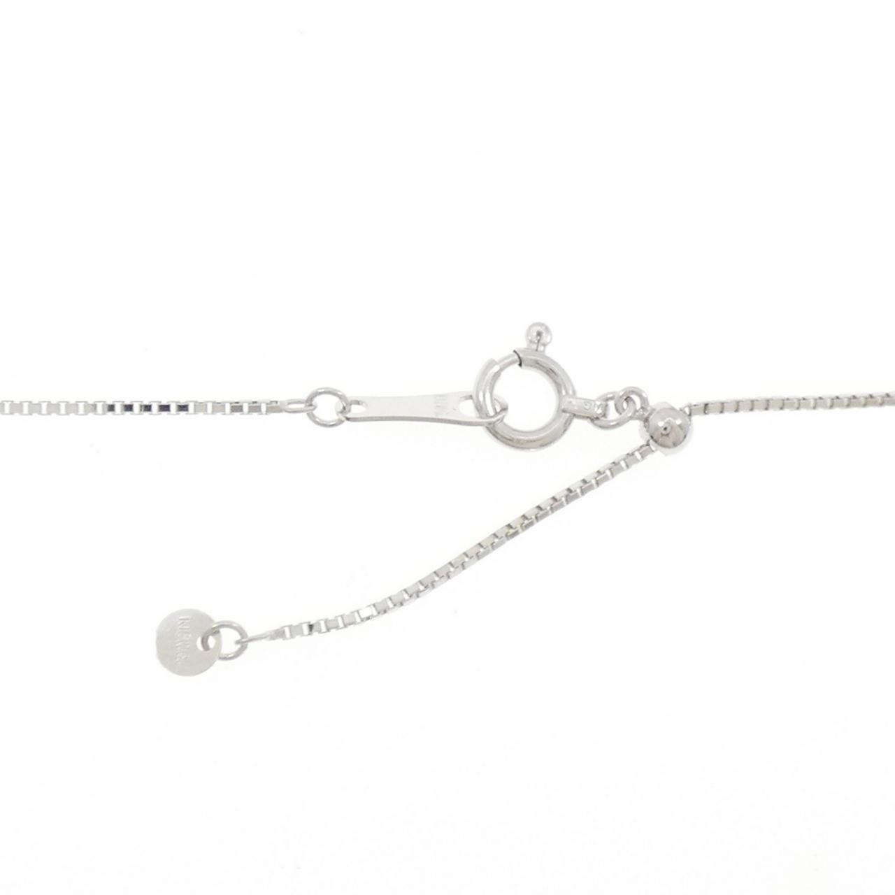 K18WG パヴェ ダイヤモンド ネックレス 1.09CT - メルカリ 