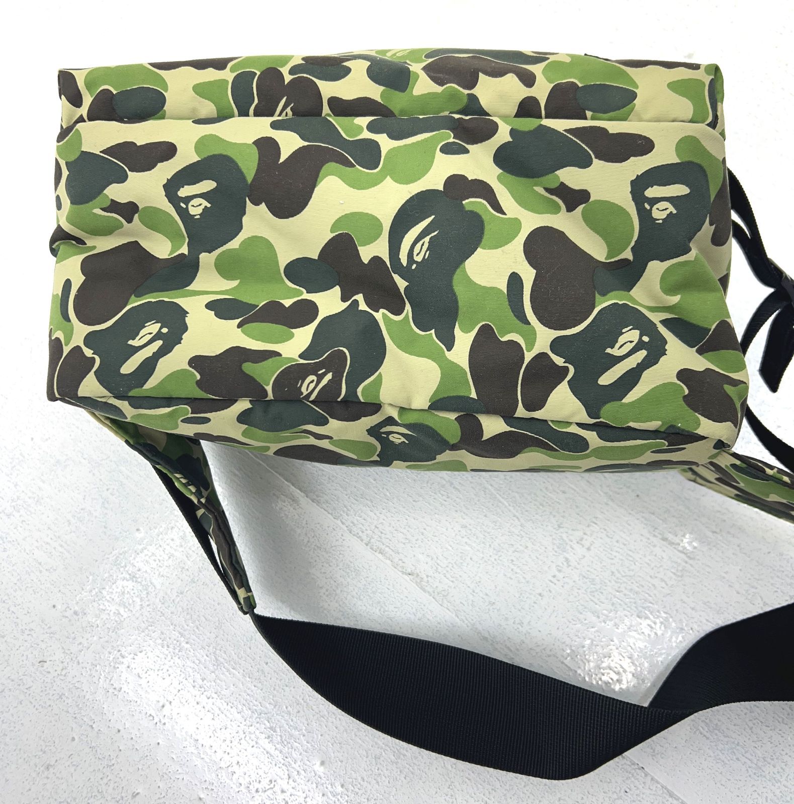 盛岡79-0046】A BATHING APE × PORTER BAPE ウエストバッグ カモフラ柄