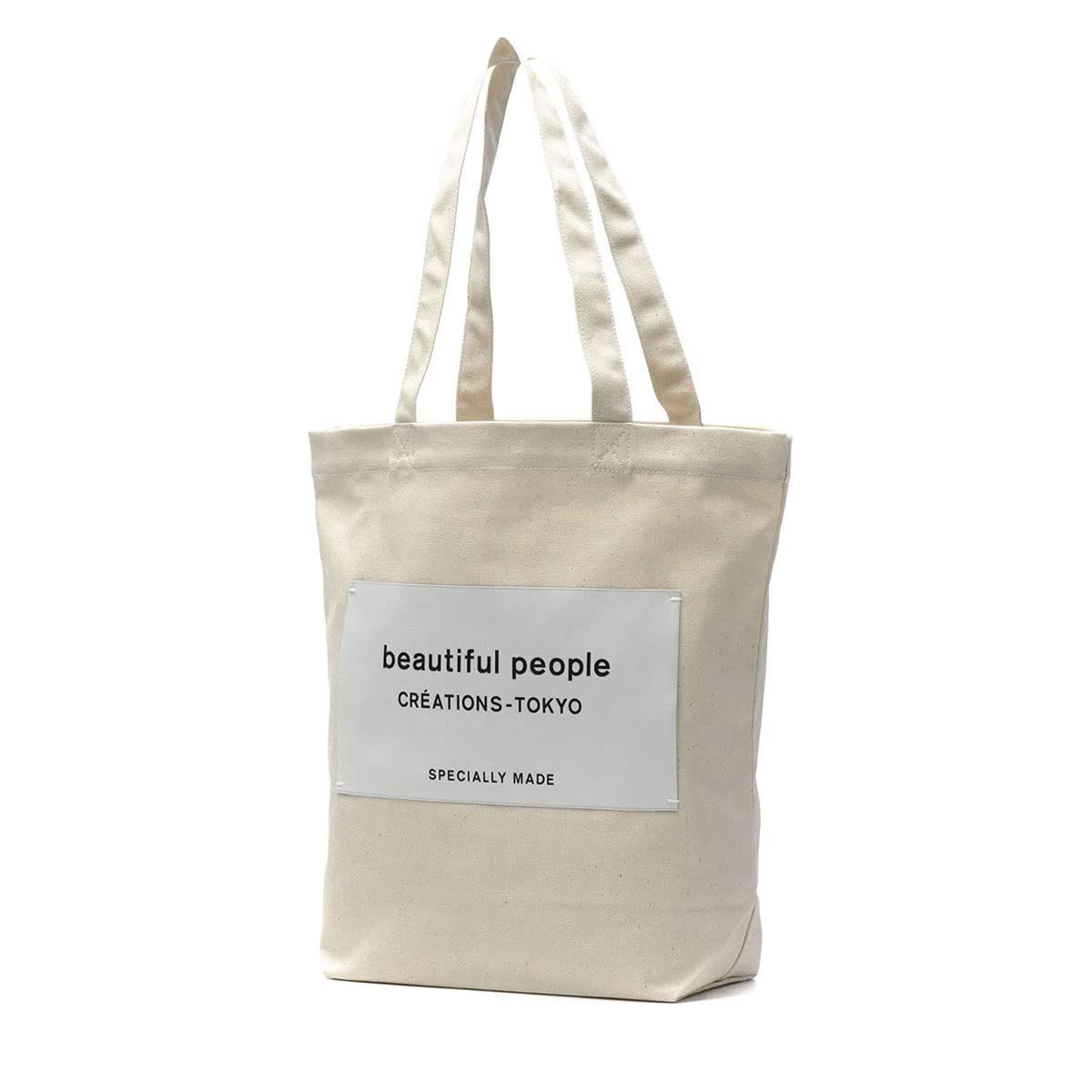 Color ecru ビューティフルピープル トートバッグ big name tote 7325611901 7215611901 ecru