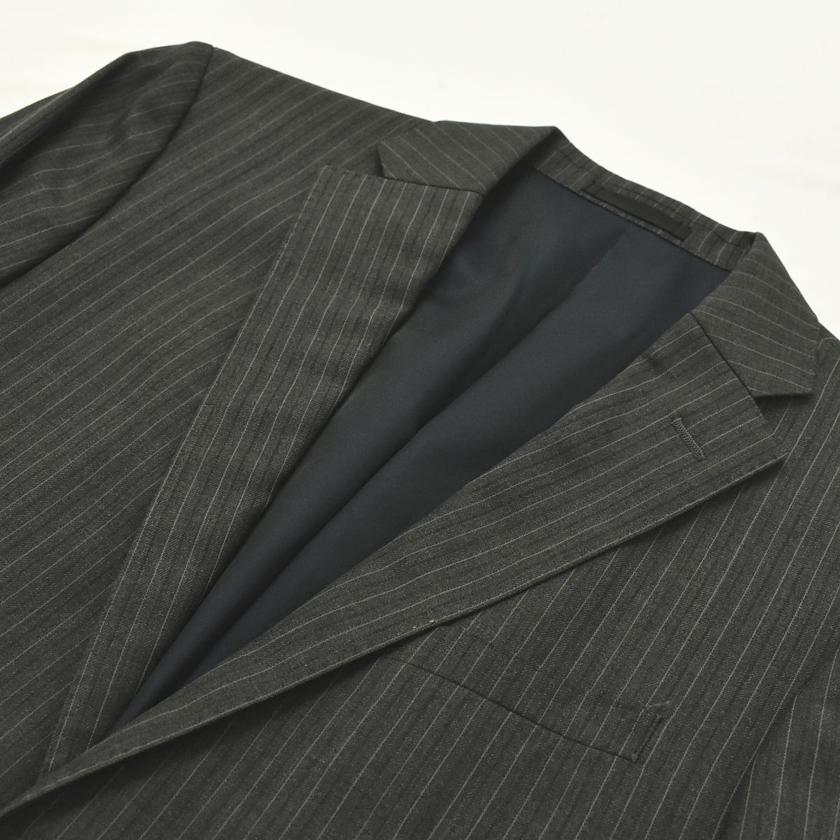 BURBERRY BLACK LABEL ビジネススーツ ブラック ストライプ Burberry Blacklabel ストライプ スーツ BURBERRY BLACK LABEL