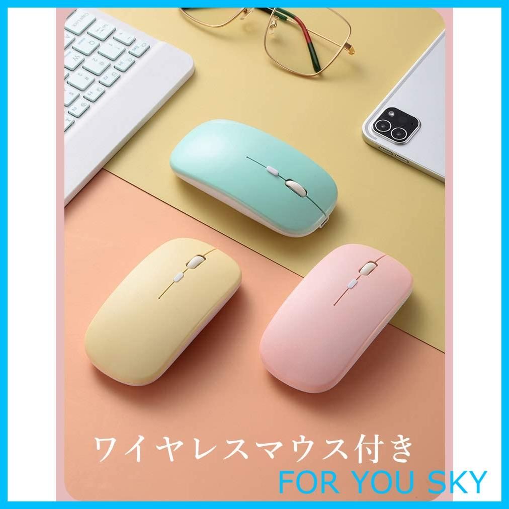 【在庫処分】iPad 第 9 / 8 / 7 世代 iPad 10.2 キーボードケース ワイヤレス マウス付き iPad Air 3 iPadPro10.5 カバー Apple Pencil 収納可能 取り外し可能 分離式 アイパッド カラーキーボード レデ