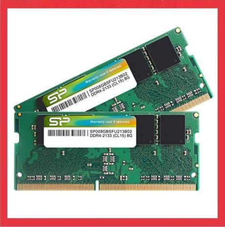 8GB×2枚_DDR4-2133_単品 シリコンパワー ノートPC用メモリ DDR4-2133