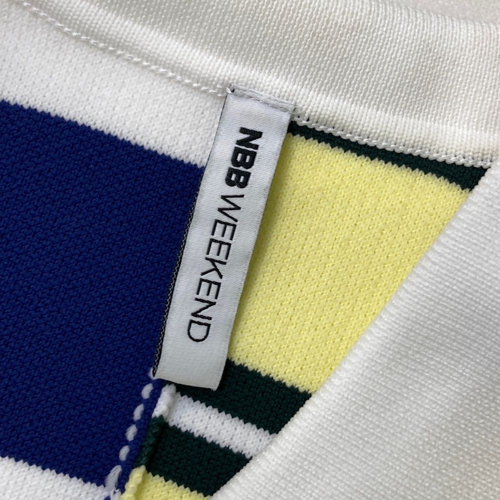 NNB WEEKEND エヌビービーウィークエンド ボーダー ポロシャツ 美品 NBB WEEKEND エヌビービーウィークエンド 2023年 半袖ポロシャツ