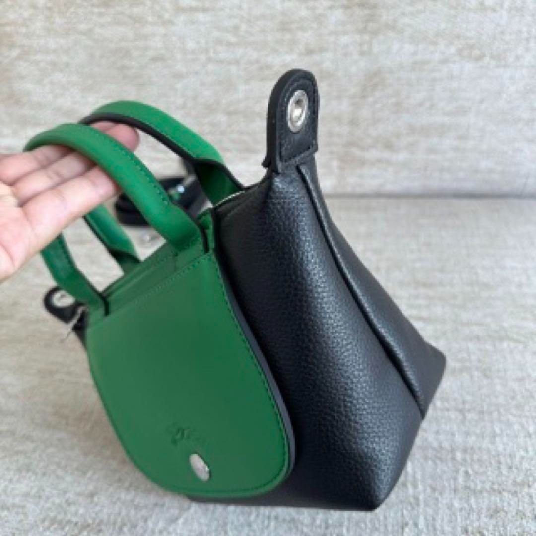 新品 ロンシャン ル プリアージュ エクストラ XS レザー 3way グリーン ロンシャン ル プリアージュ エクストラ XS レザー 3way