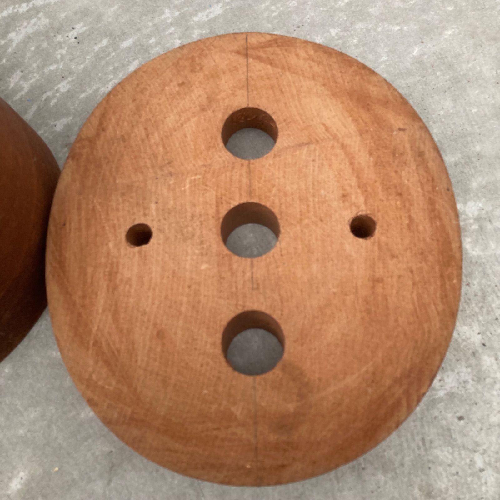 帽子 木型 クラウン ベン 台座 3点セット 57cm ④