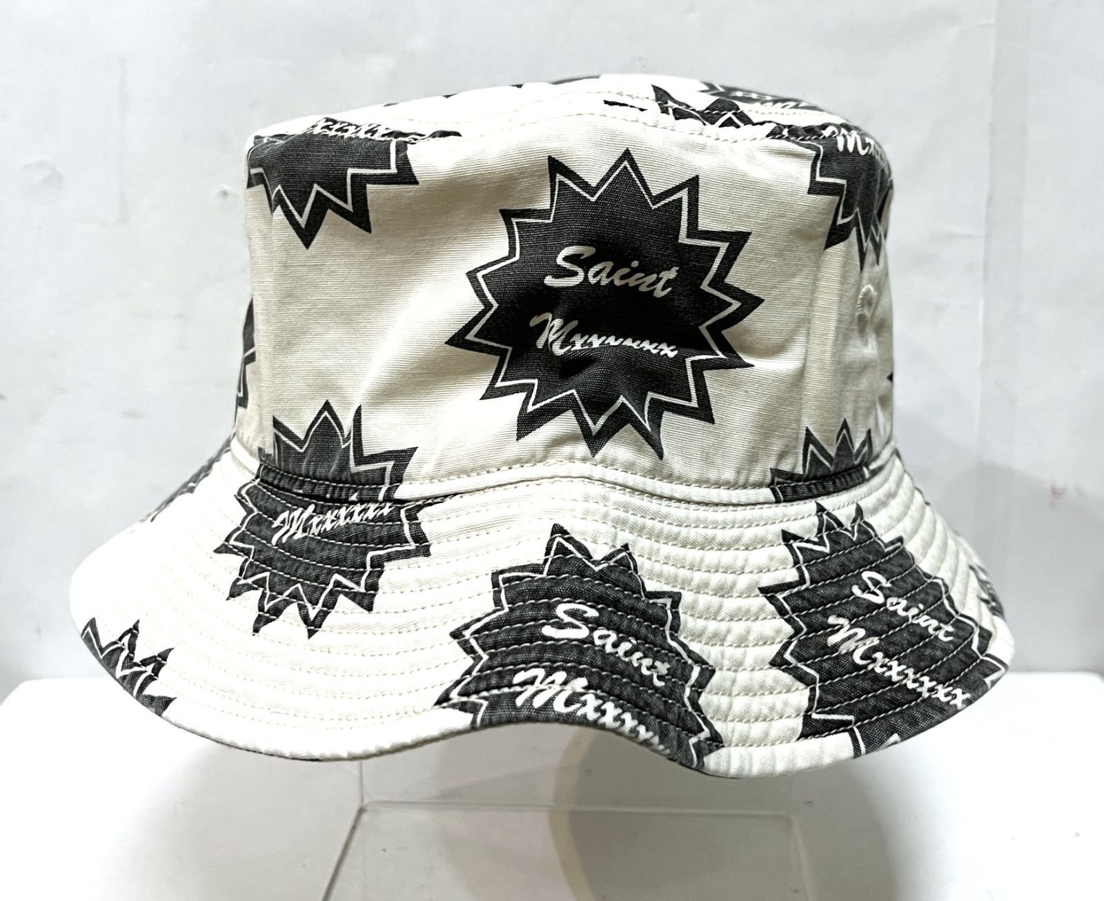 SAINT M×××××× バケットハットSAINT BUCKET HAT 帽子 SAINT MICHAEL BUCKET HAT SAINT Black SAINT MICHAEL/BUCKET HAT