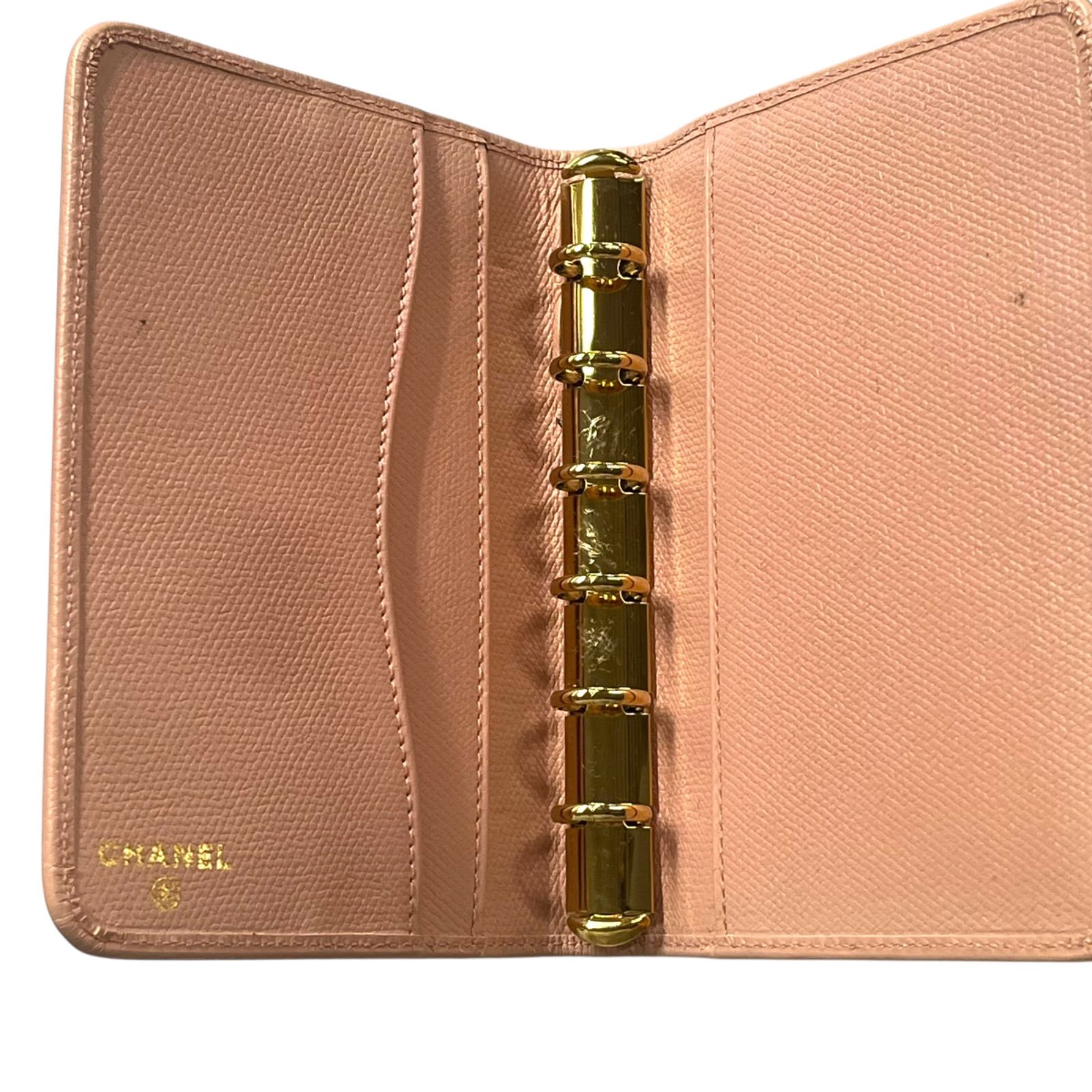 ○シャネル CHANEL システム手帳カバー アジェンダPM ピンク ココ