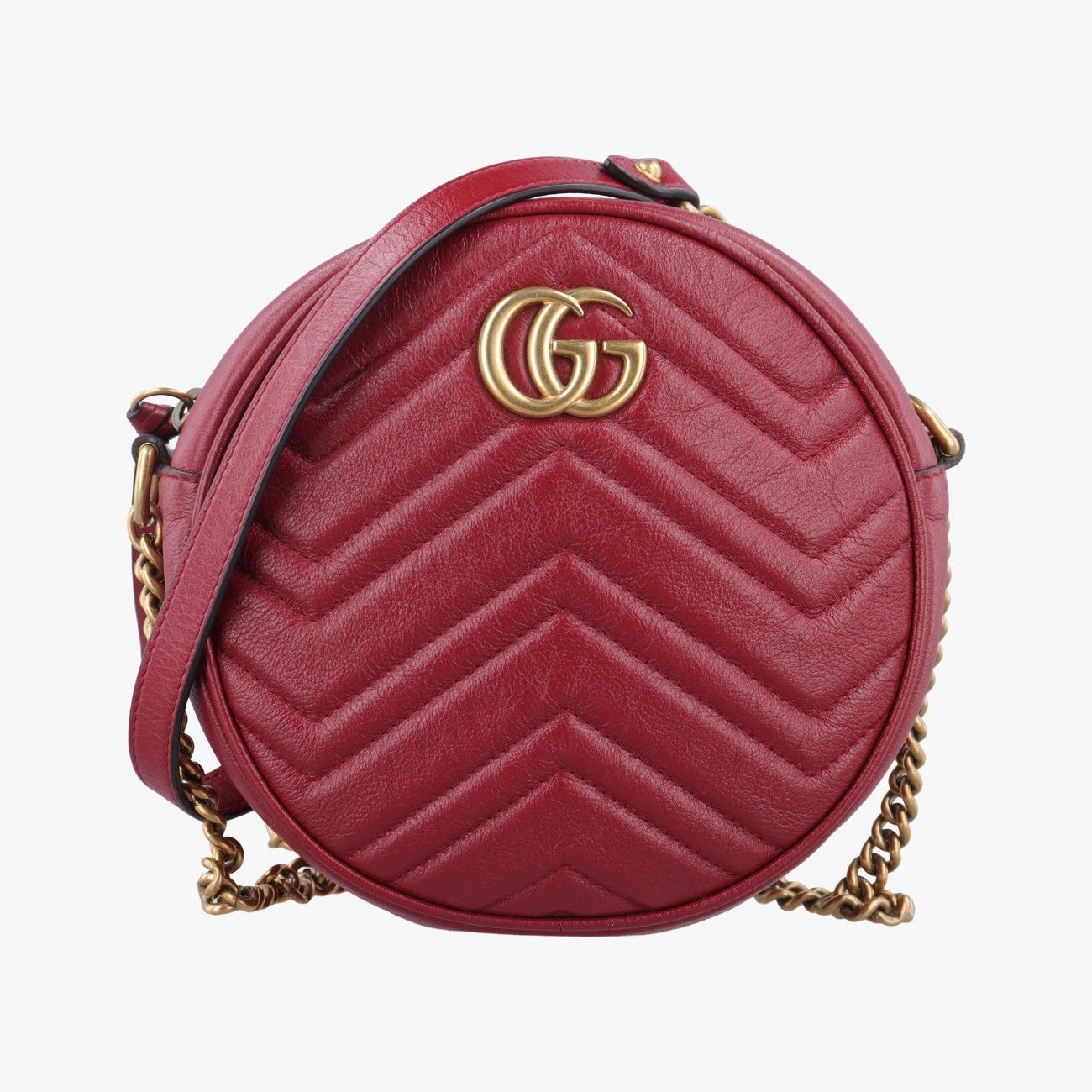 グッチGucciGGマーモント レッド レザー 550154 F029375636