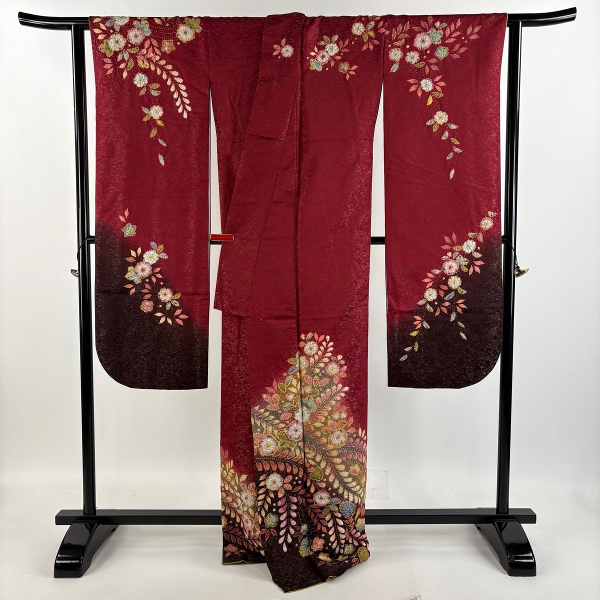 振袖 身丈171.5cm 裄丈69cm L 袷 翠山工房 落款 辻が花 金通し