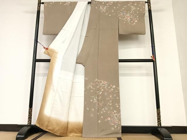 平和屋着物○十日町老舗ブランド 吉澤友禅 吾妻徳穂 訪問着 宝尽くし文