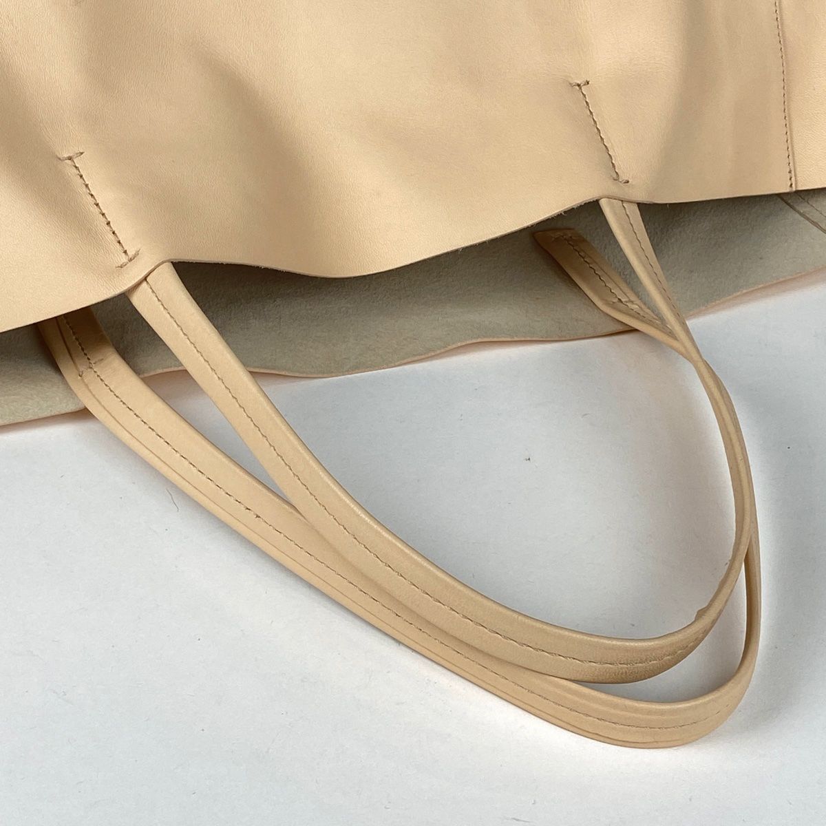 CELINE バーティカル カバ ハンド トートバッグ レザー ライトブラウン セリーヌ CELINE バーティカル カバ トートバッグ バイカラー