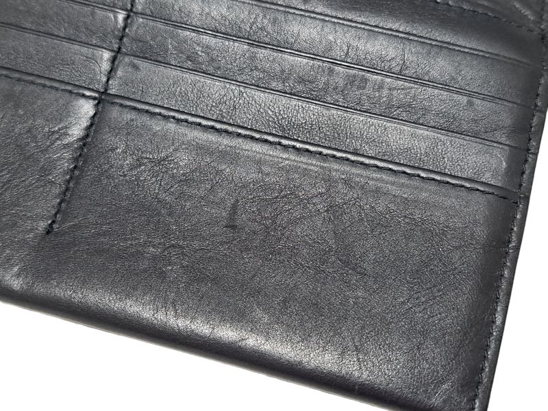 ボッテガヴェネタ 長財布 イントレチャート 財布 クロコ ブラック 黒