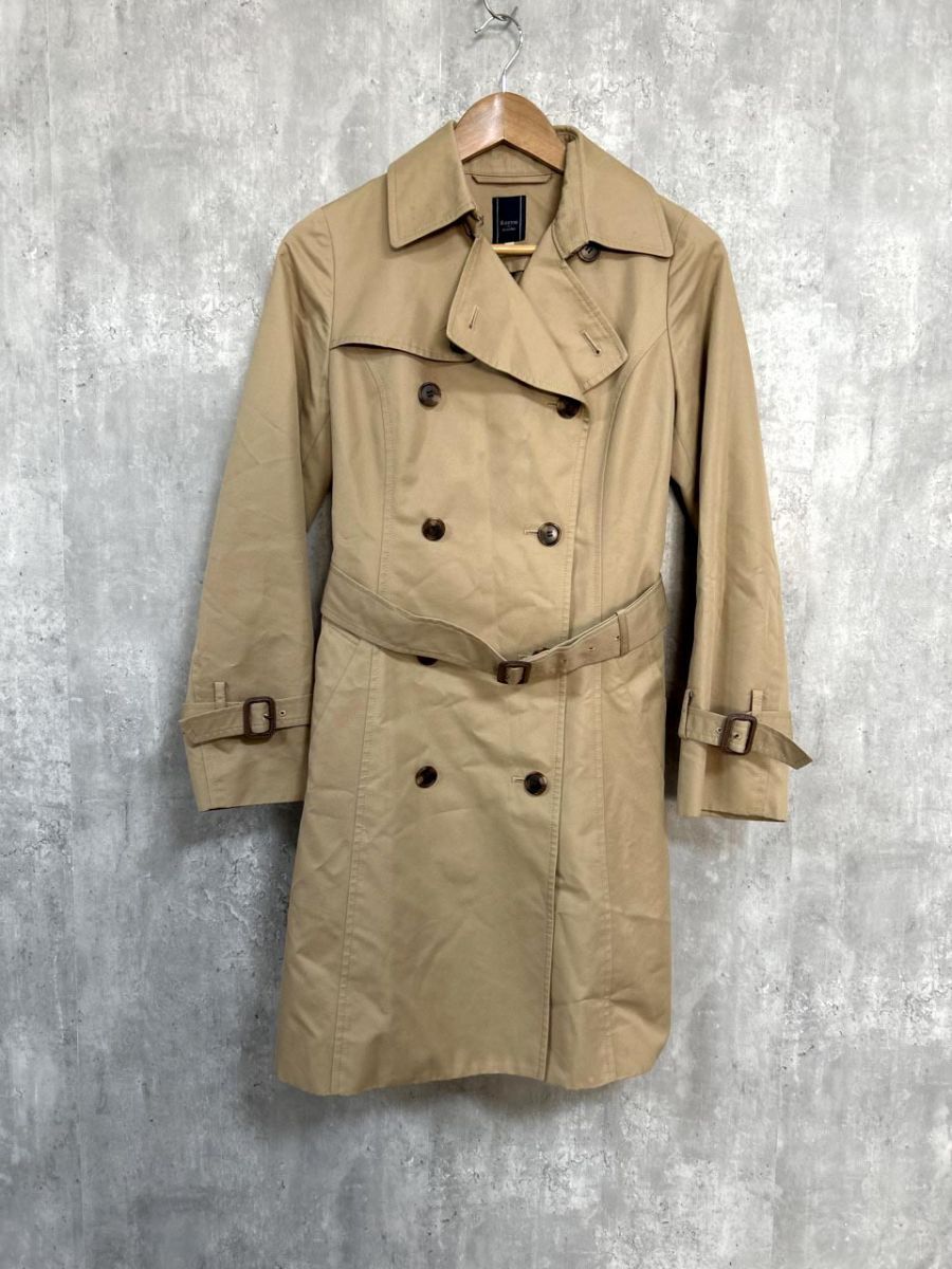 KEITH トレンチコート サイズ38ベージュ ダブルブレスト KEITH キース ベーシック 日本製 トレンチ コート size38