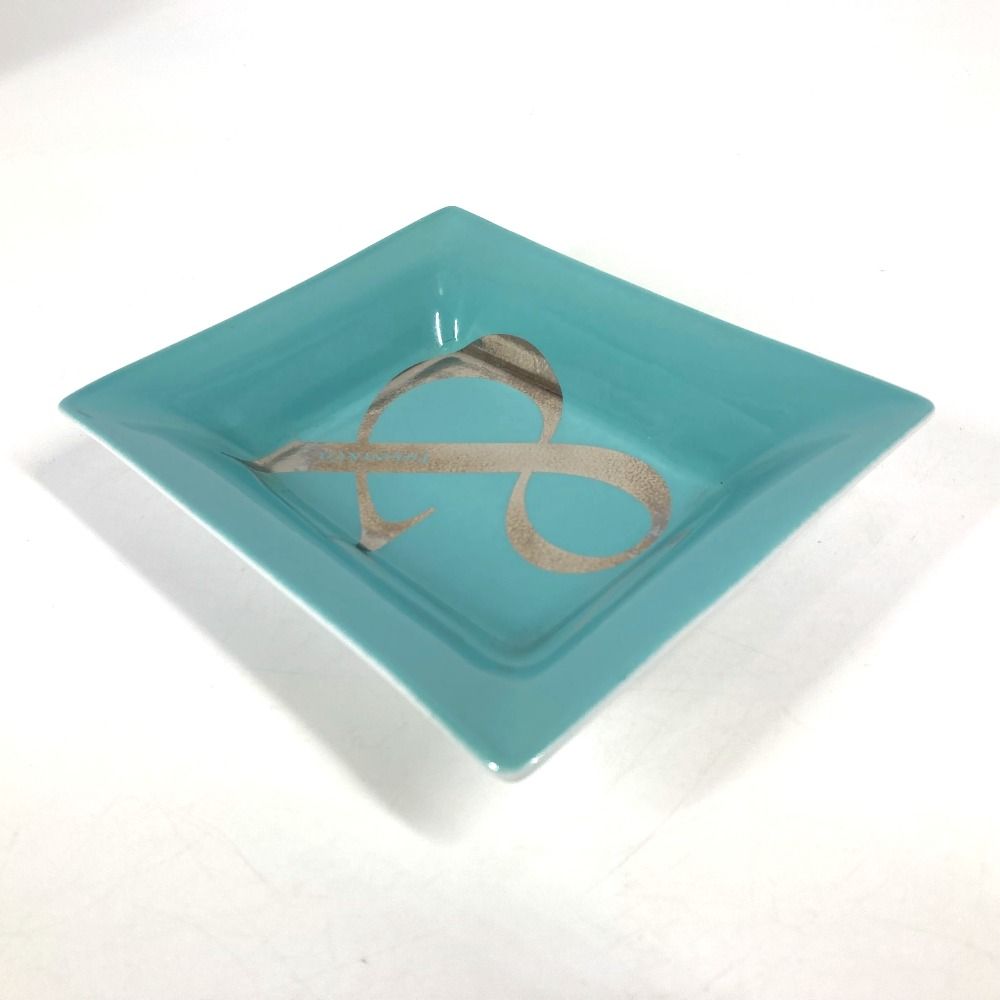 TIFFANY&Co. ティファニー 灰皿 ＆ アンド ロゴ 陶器 ブルー - メルカリ