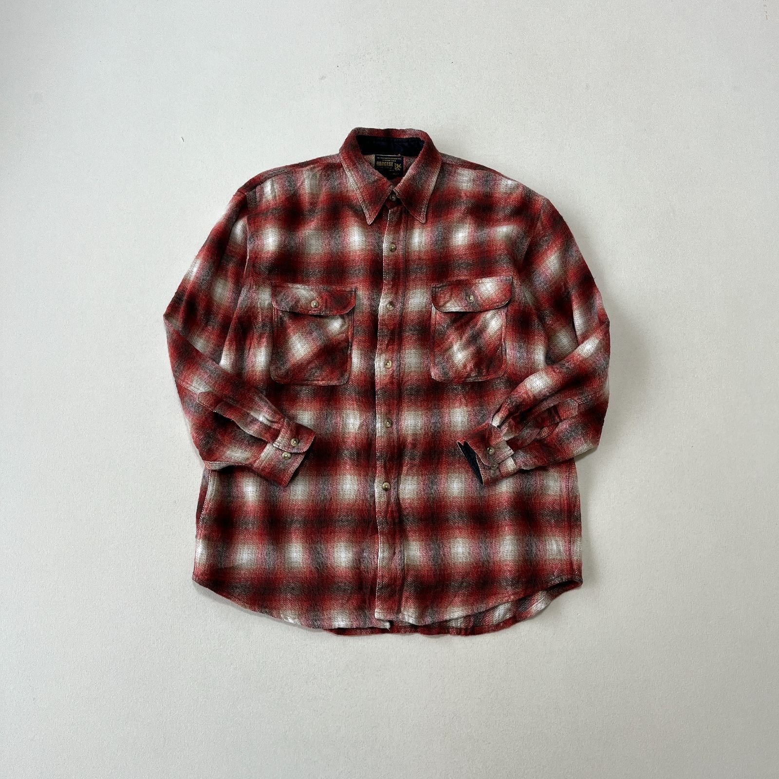 IRON HEART ネルシャツ オレンジ系チェック SMALL IRON HEART ネルシャツ オレンジ系チェック SMALL