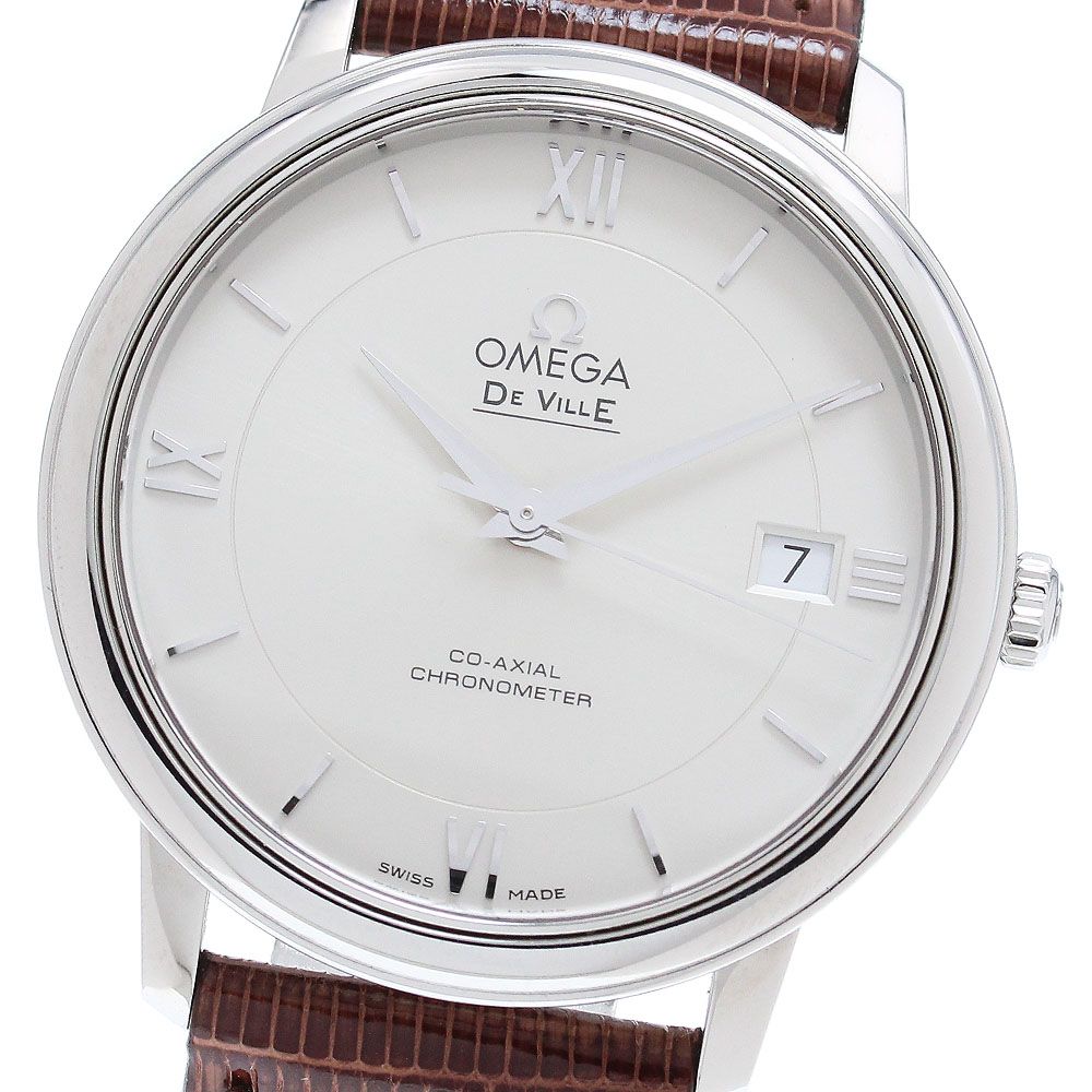 オメガ OMEGA 424.10.37.20.02.001 デビル プレステージ コーアクシャル デイト 自動巻き メンズ良品箱・保証書付き_861566