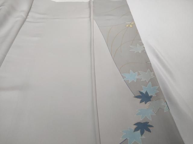 平和屋本店□極上 創業460年・千總 訪問着 刺繍 吉祥花文 金彩 逸品