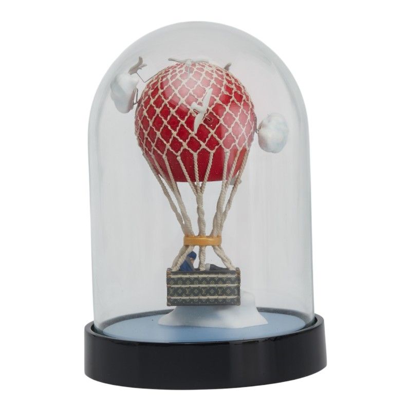 ルイ ヴィトン マル アエロ エアバルーン 2013年 オブジェ 置物 クリア レッド マルチ ガラス レディース LOUIS VUITTON 1-0233256