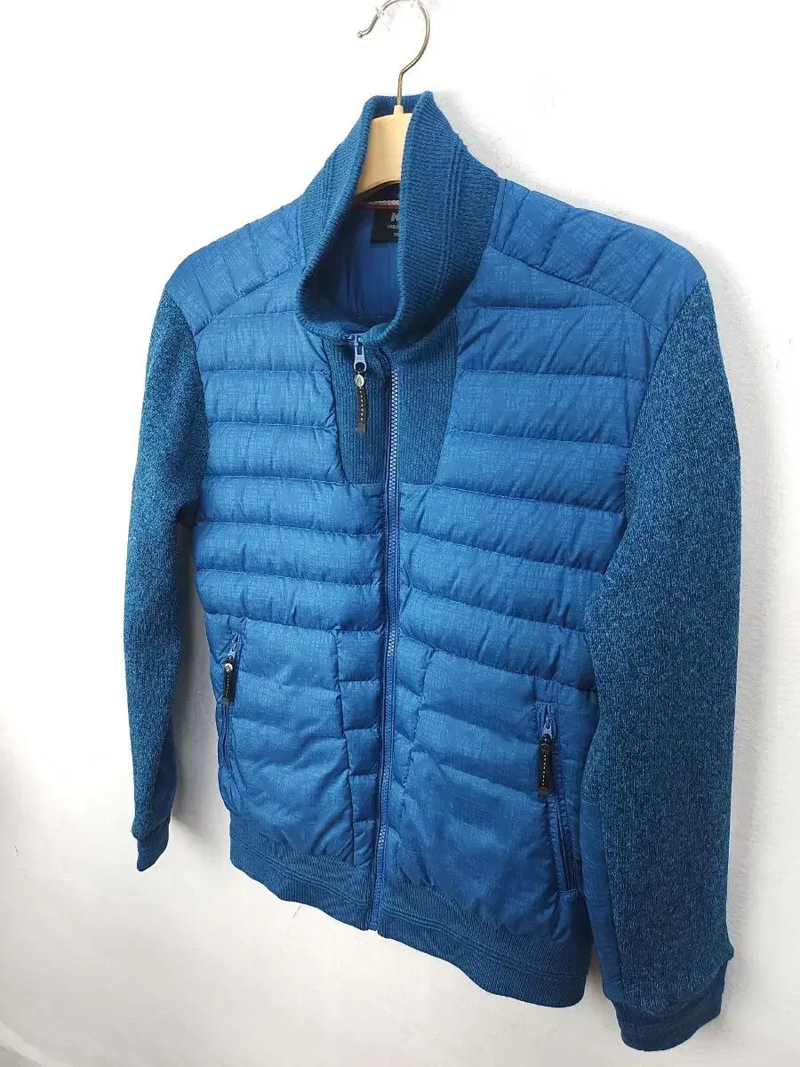 K2 メンズ グース軽量ダウンコート ジップアップニットジャケット 95 ー 100 L