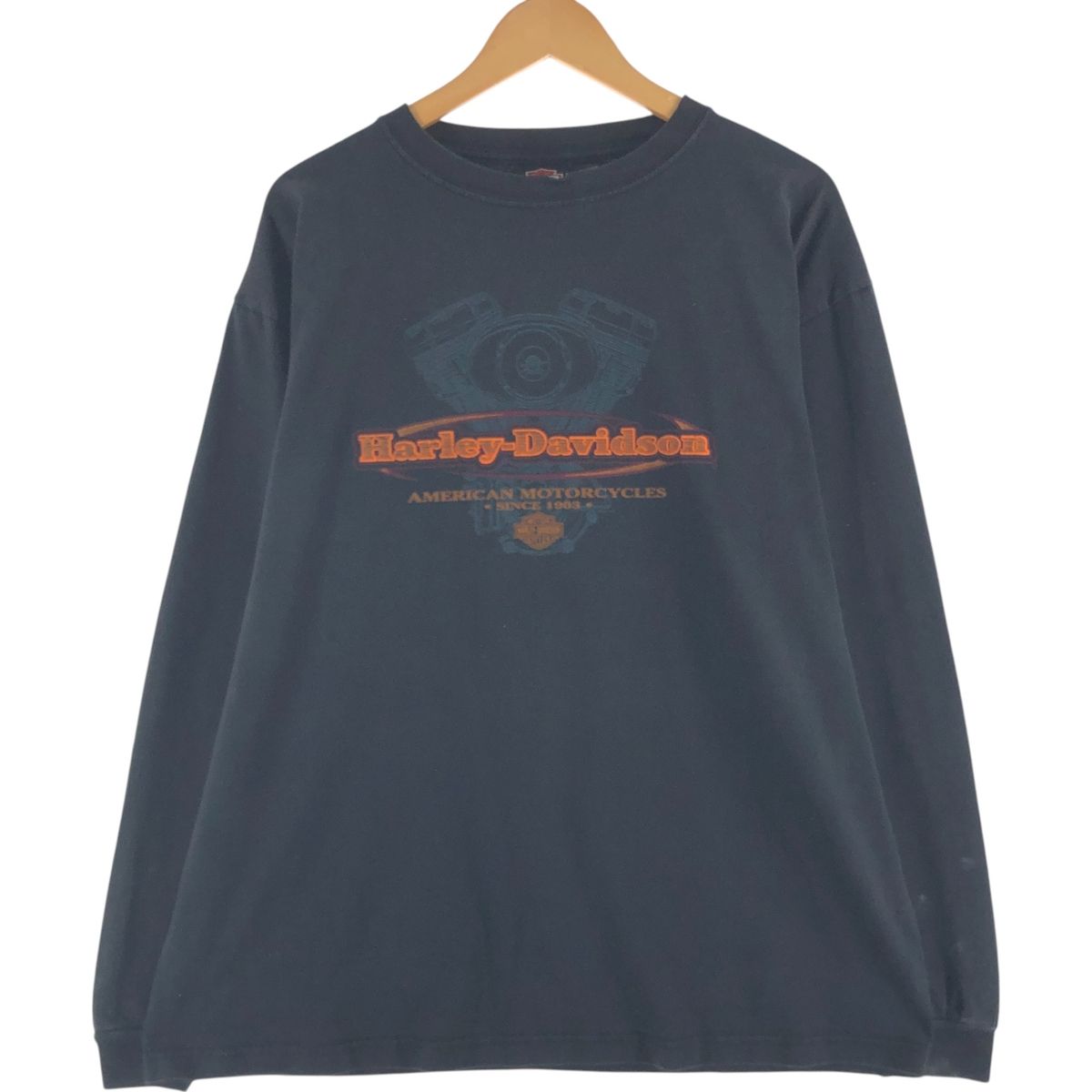 古着 00年代 ハーレーダビッドソン Harley-Davidson ロングTシャツ ロンT メンズXL相当|eaa555897