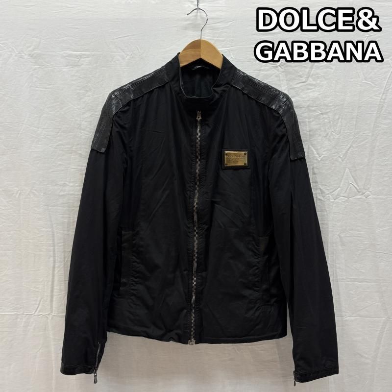 DOLCE&GABBANA ドルチェアンドガッパーナ　ブルゾン DOLCE&GABBANA レザー切り替え ナイロンブルゾン 【公式通販】