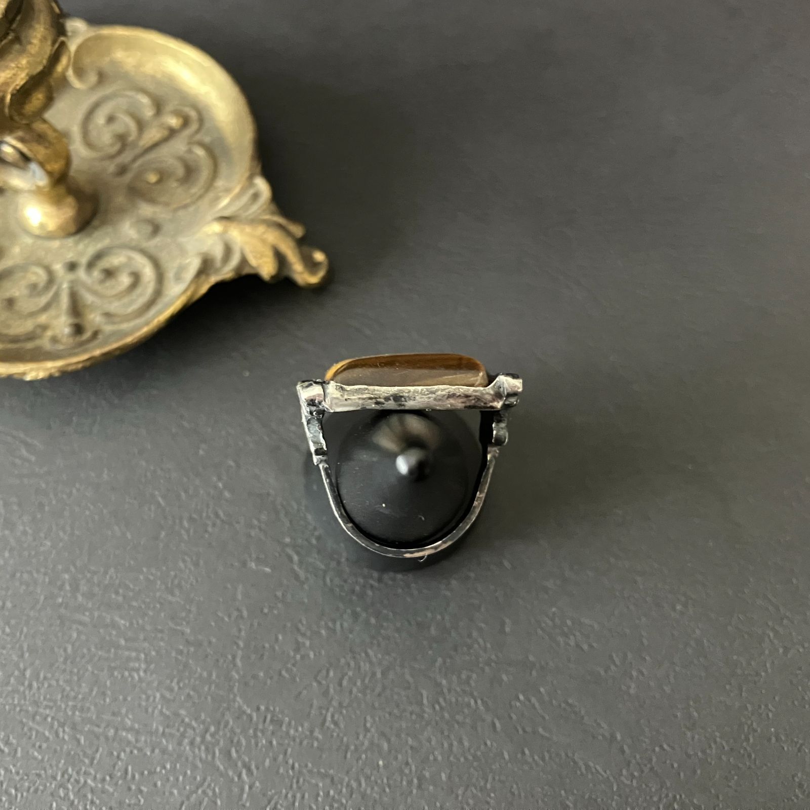 国内最安値 {タイガーアイ} silver ring 16020円 アクセサリー