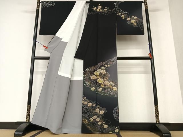 平和屋着物●吉乃一廉　幻の辻が花　訪問着　手描き　暈し染め　金彩　正絹　逸品　AAAW9096zg 平和屋着物○吉乃一廉 幻の辻が花 訪問着 手描き 暈し染め 金彩 正絹