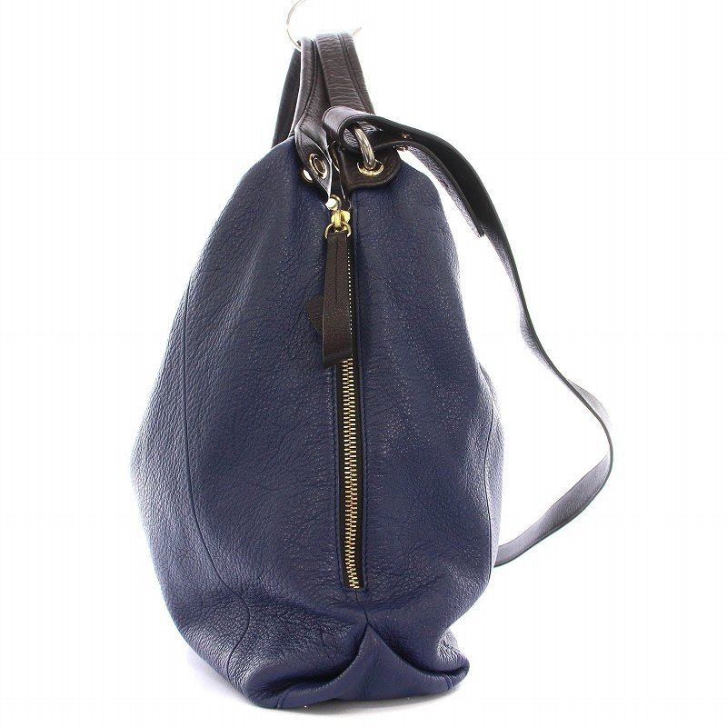 _NATR_  FURLA ネイビー ショルダーバッグ　ハンドバッグ 良品 FURLA フルラ ステラ 2way ショルダーバッグ ハンドバッグ
