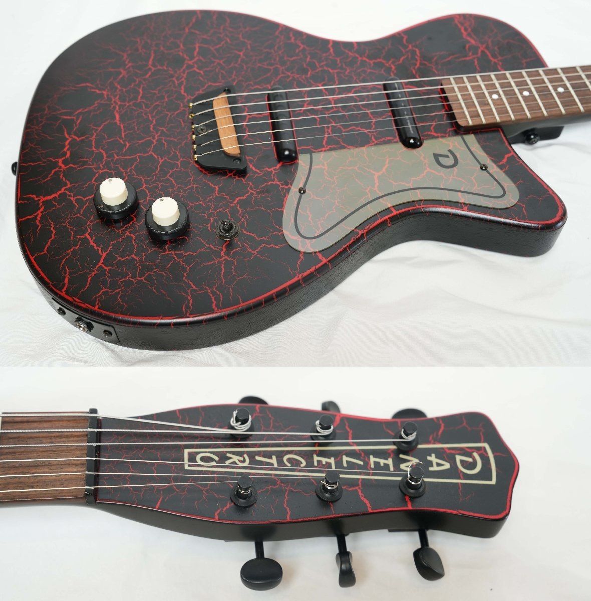 ☆Danelectro☆MODEL '56 マットブラック＆レッドクラックル レア