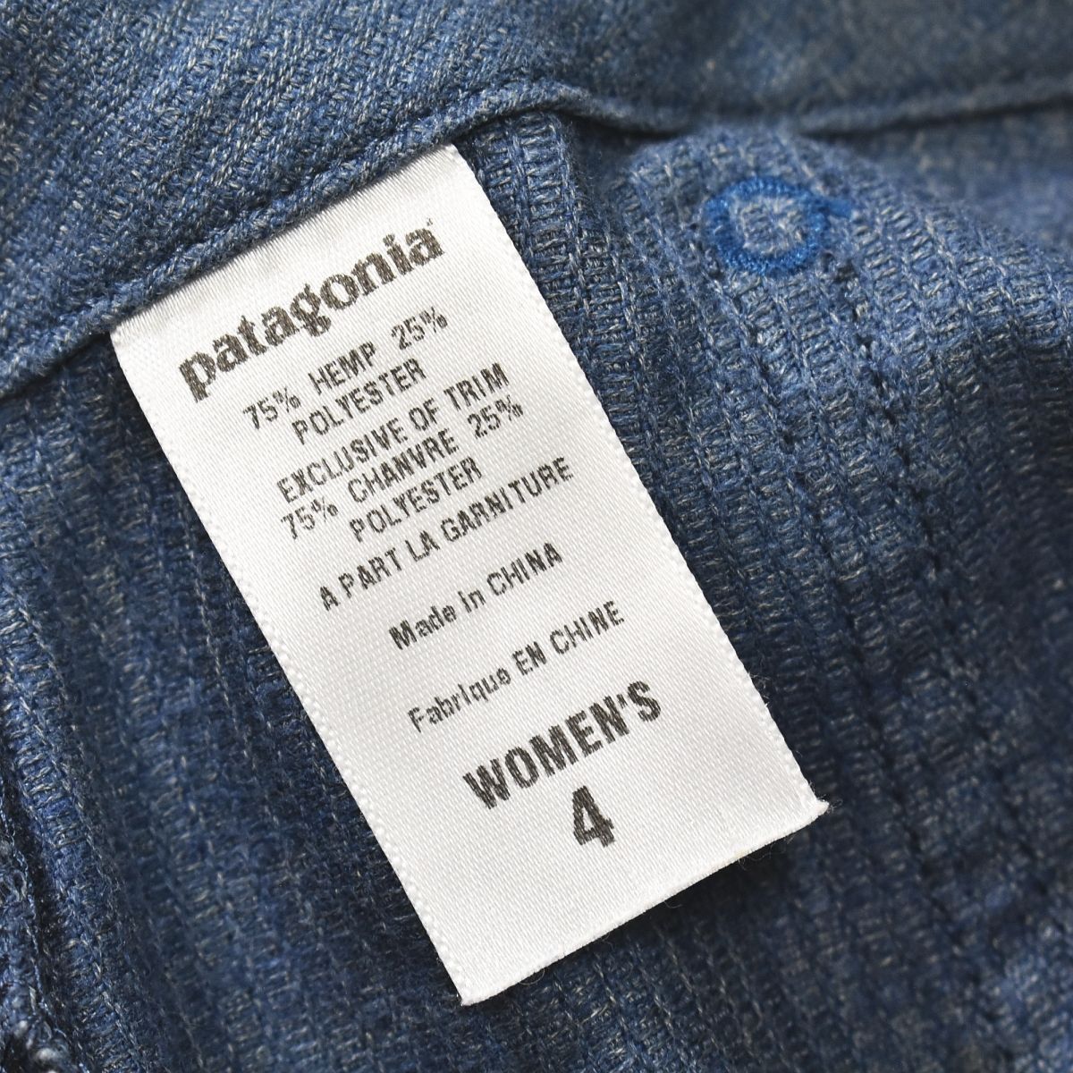 00s パタゴニア patagonia リネンミックス ショートパンツ 4 インディゴ ♪