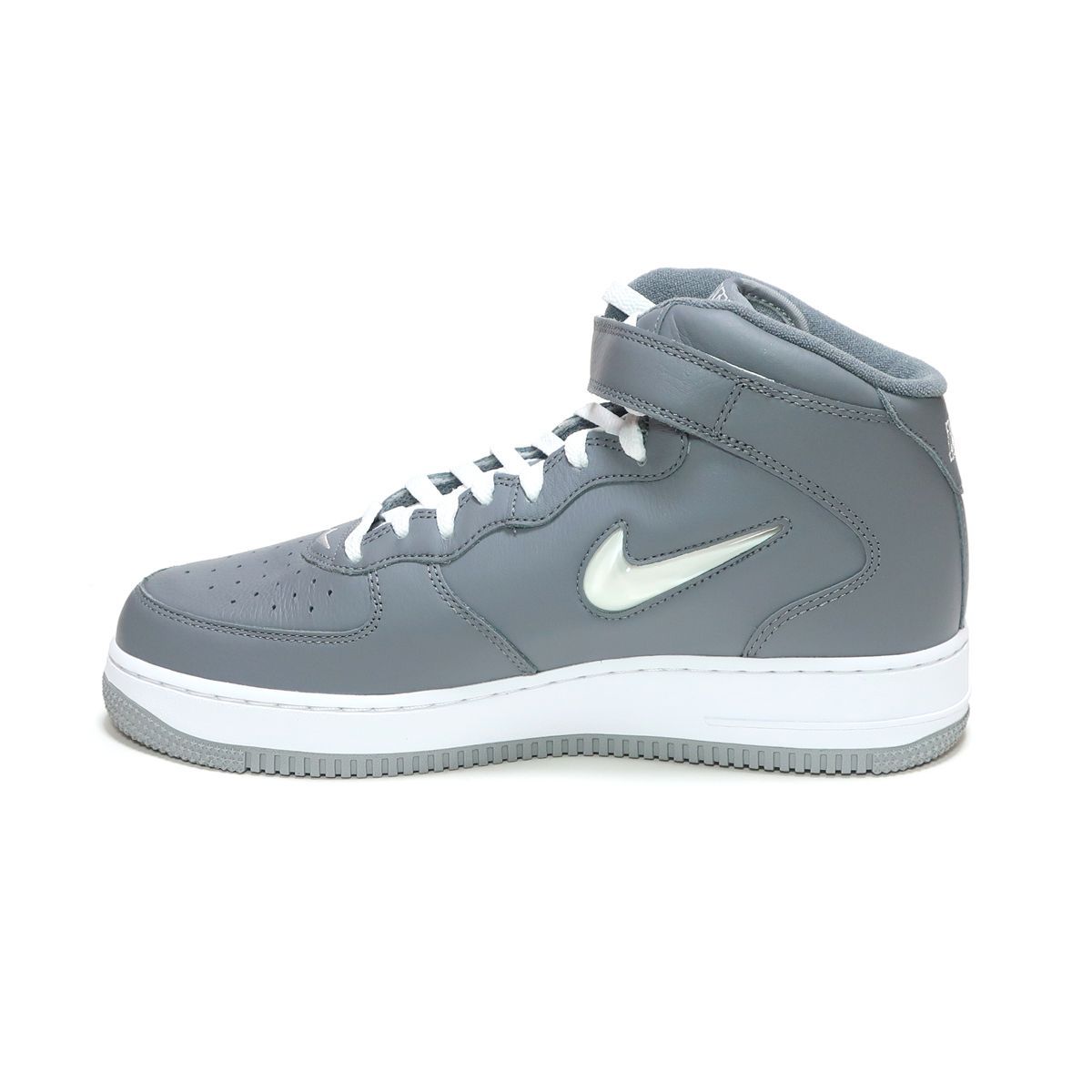 NIKE AIR FORCE 1 MID QS COOL GREY/WHITE NYC NEW YORK MENS US5.5 