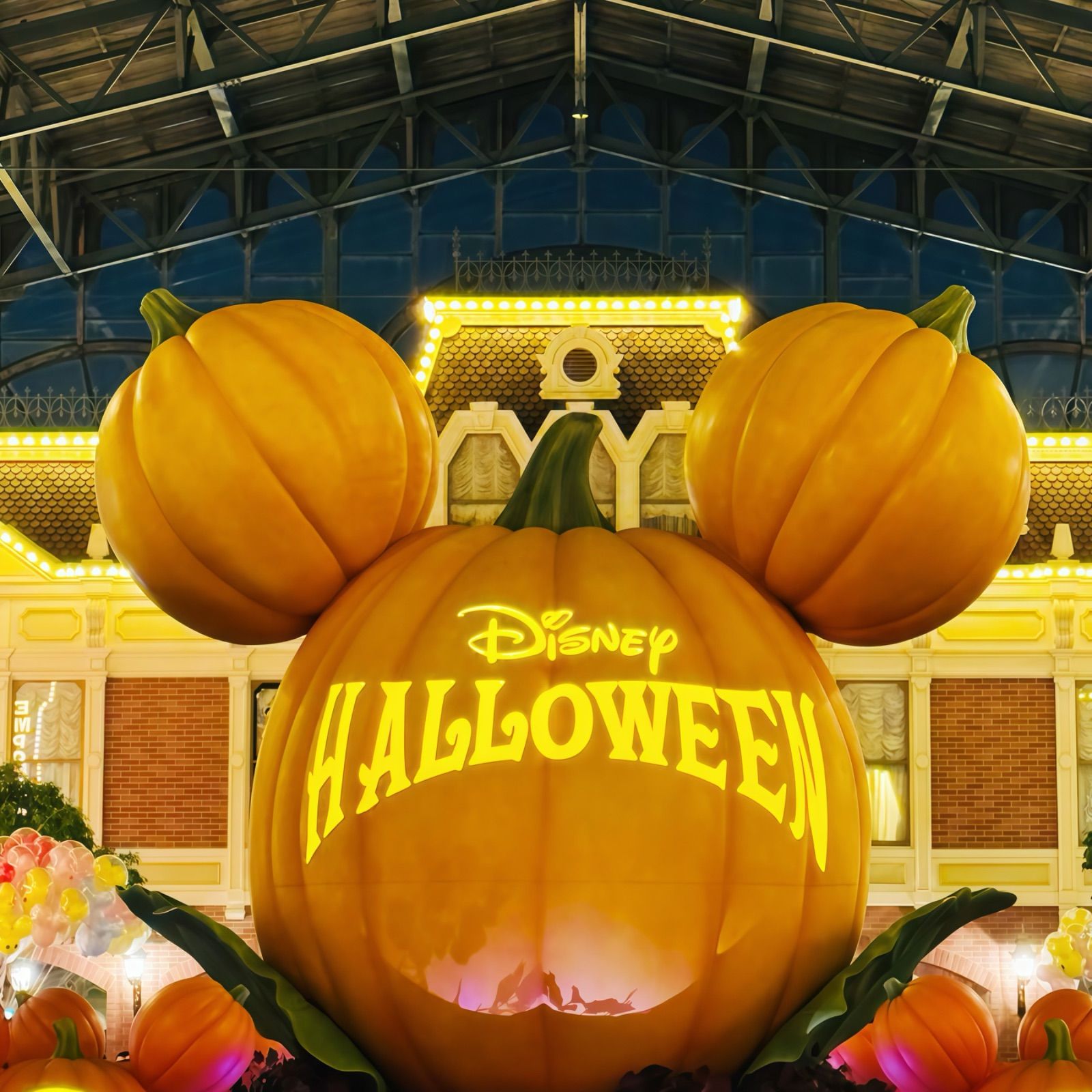 新品未使用】ディズニー ハロウィン カチューシャ ミッキー パンプキン